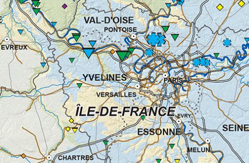 extraite carte carrières